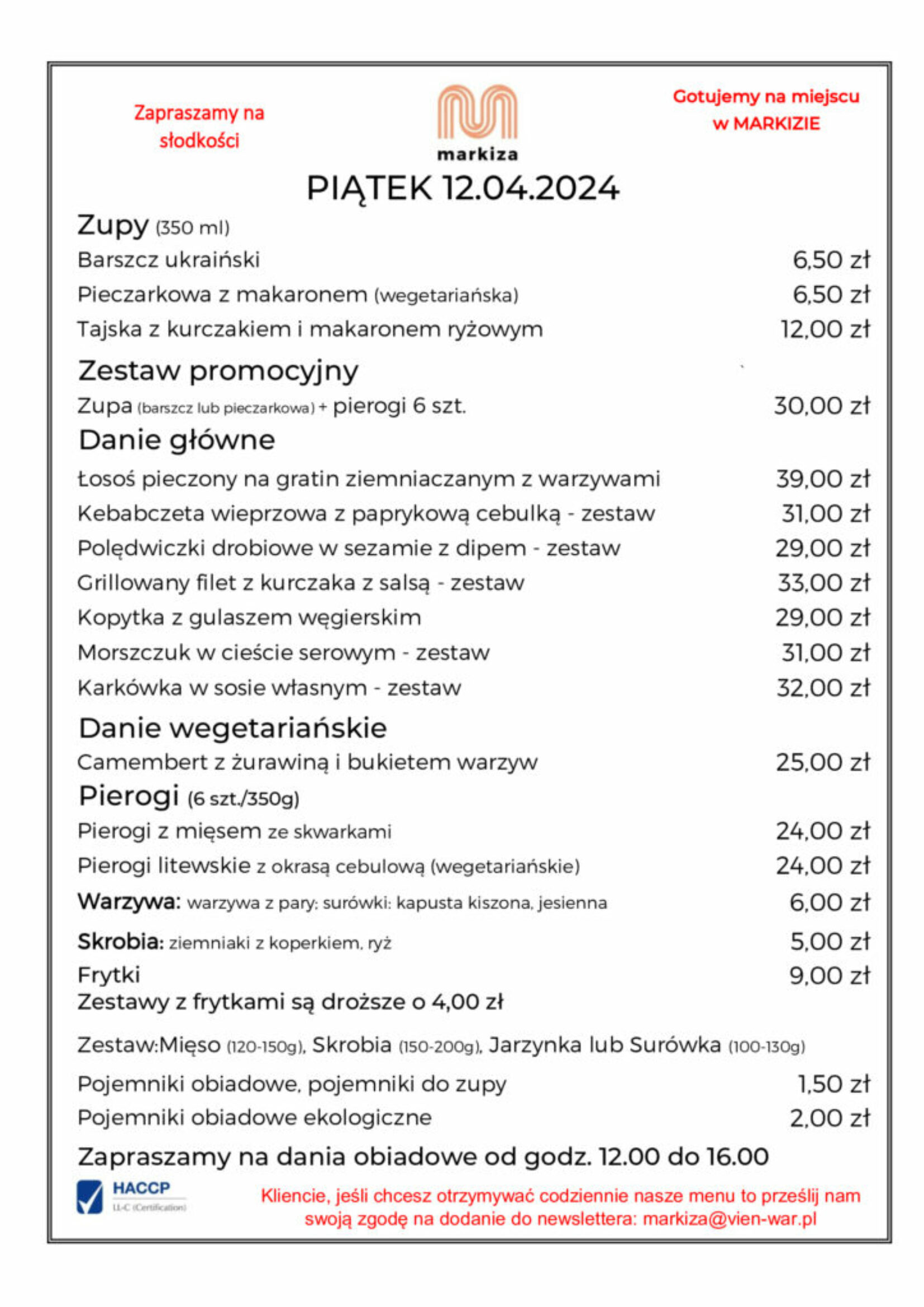 menu markiza 12.04