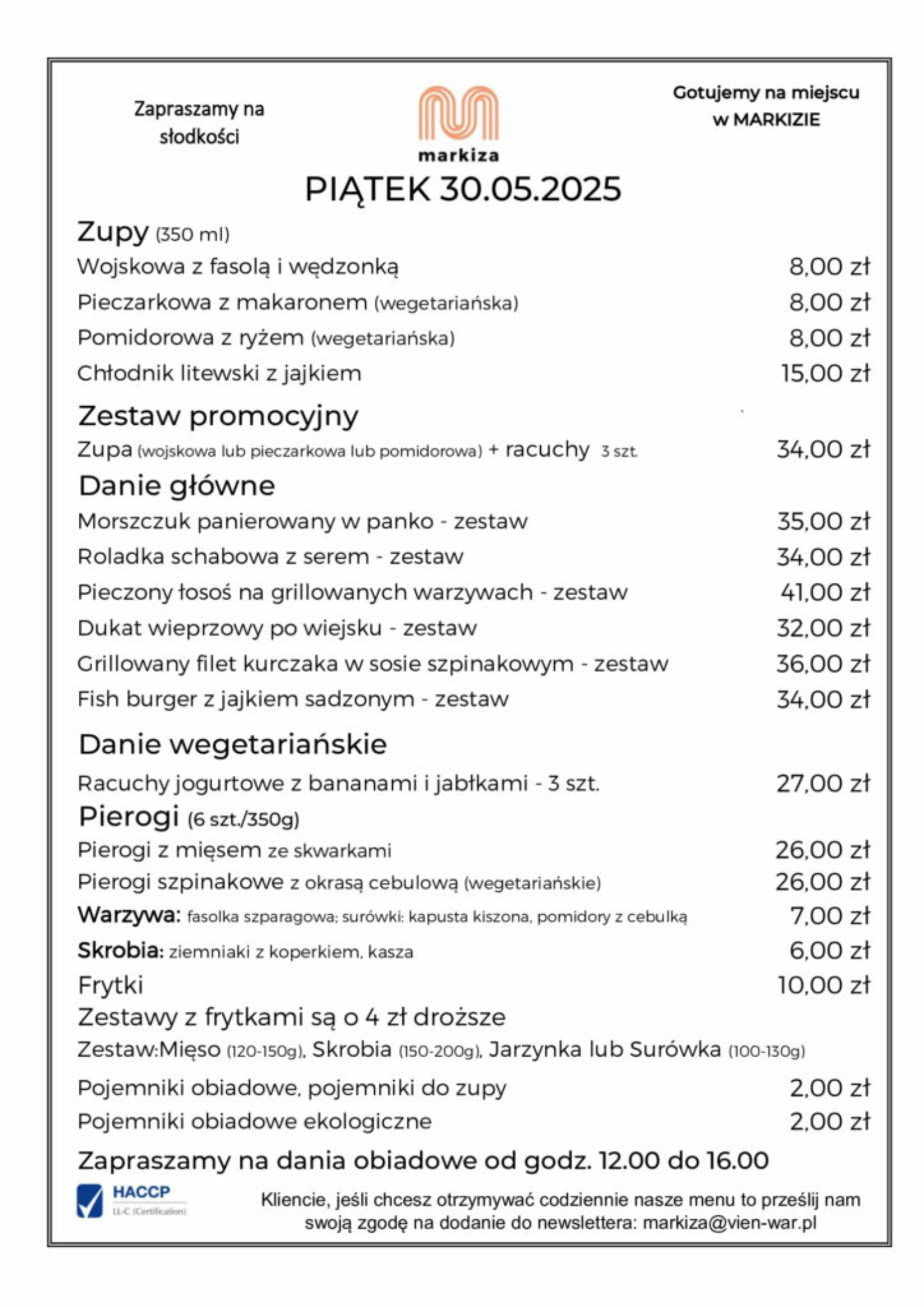 menu 30.05
