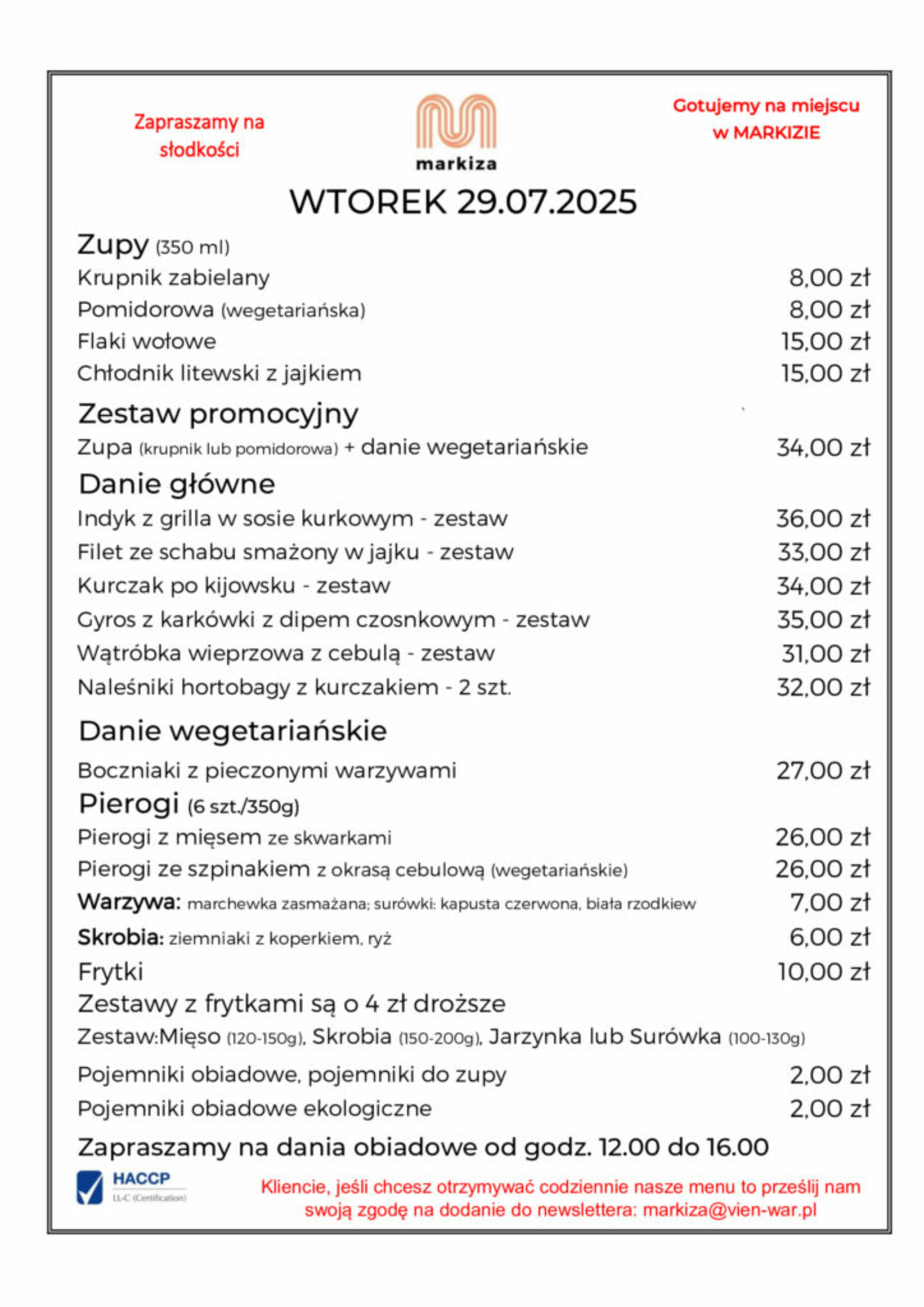 menu 29.07