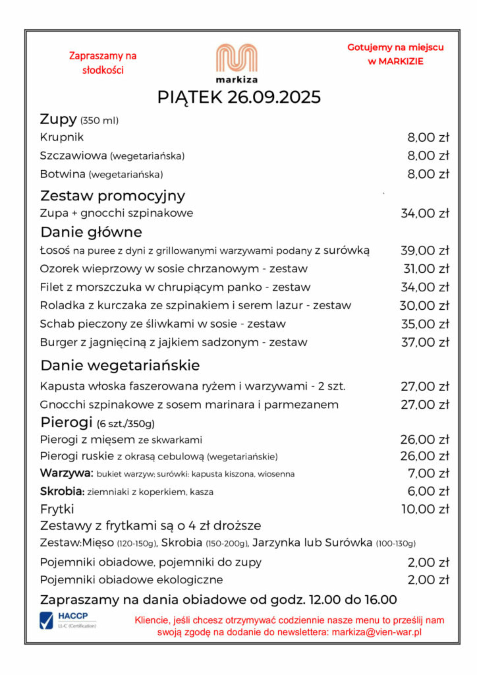 MENU 26.09 mk