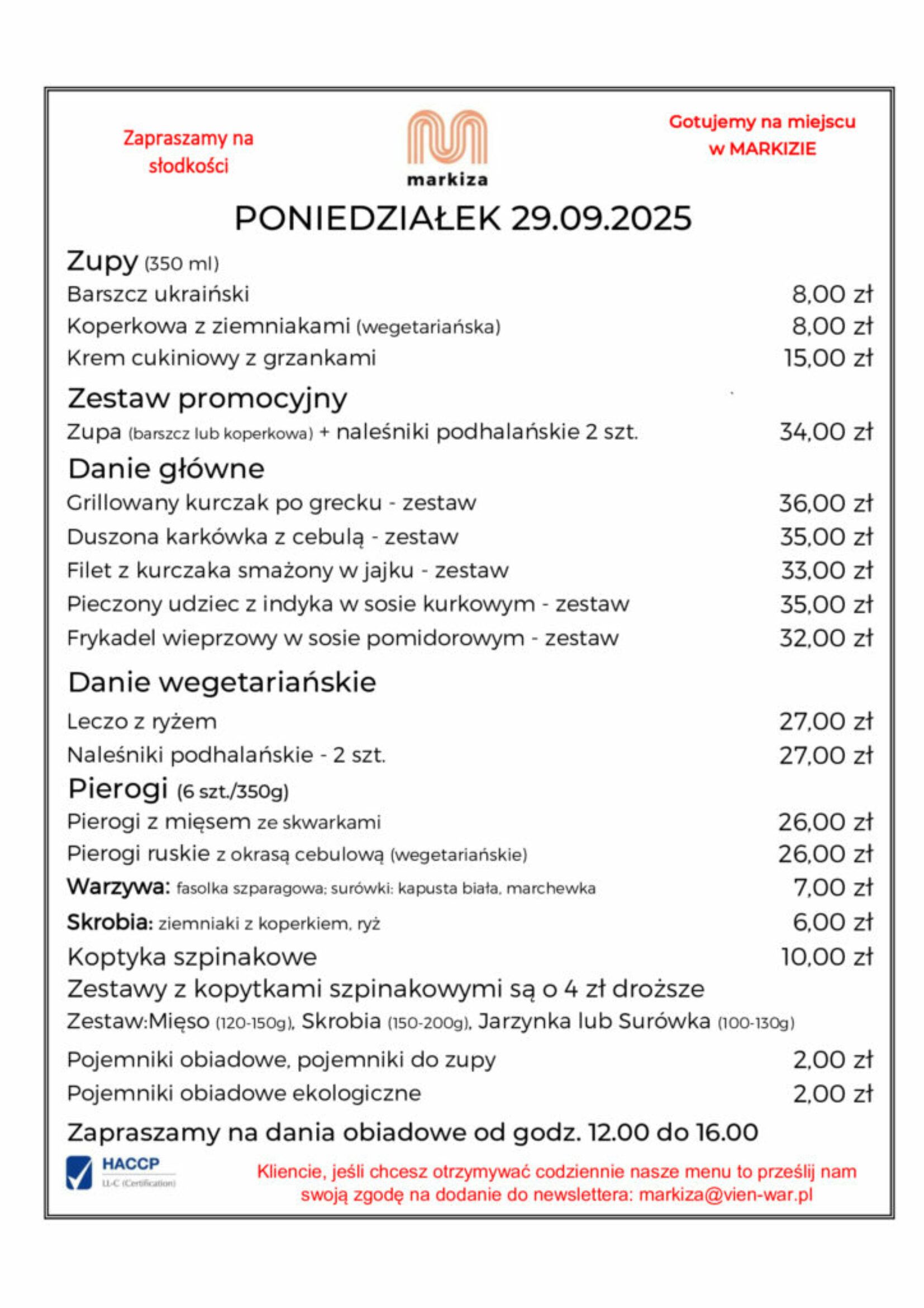 menu 29.09