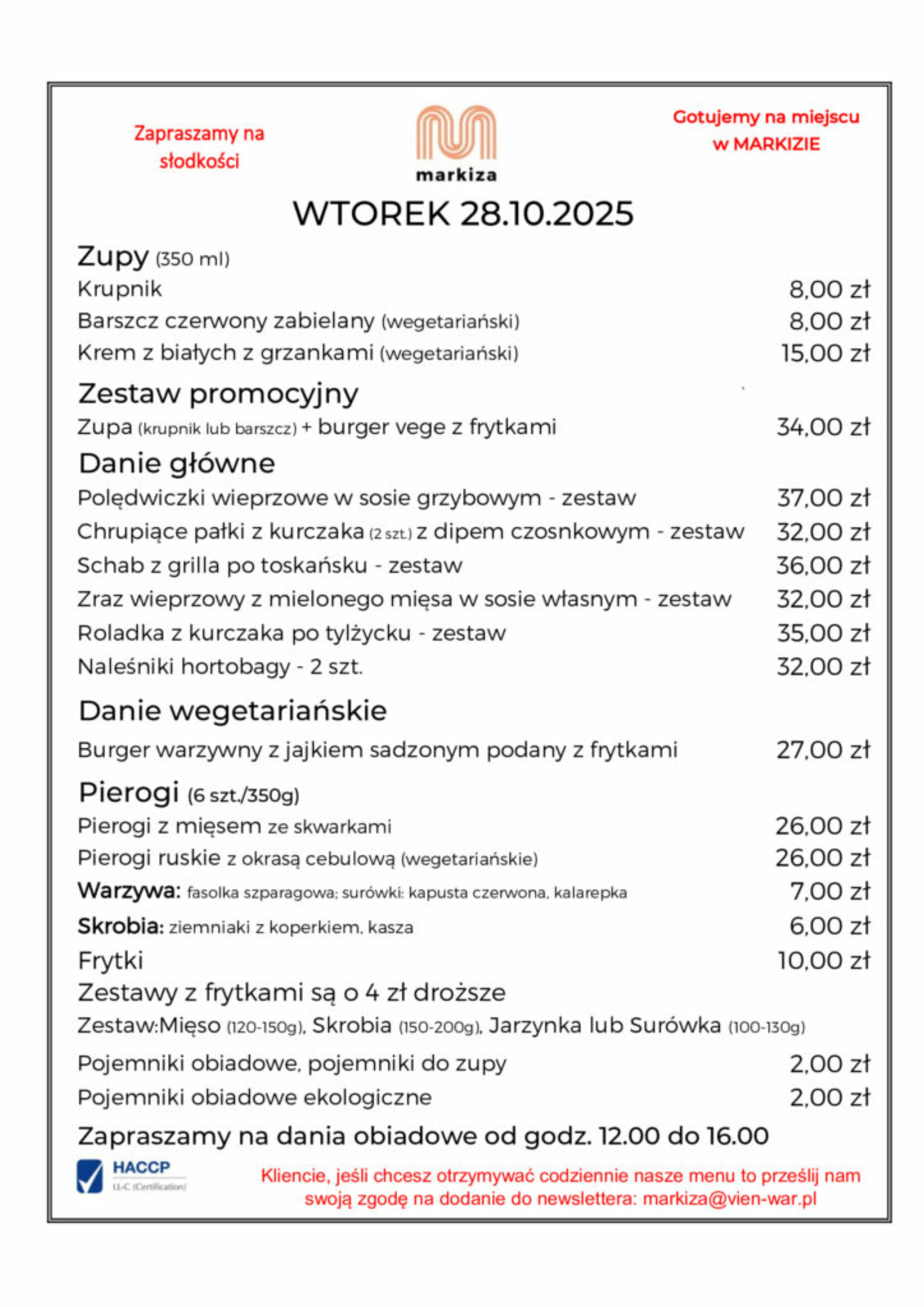 menu 28.10 mk