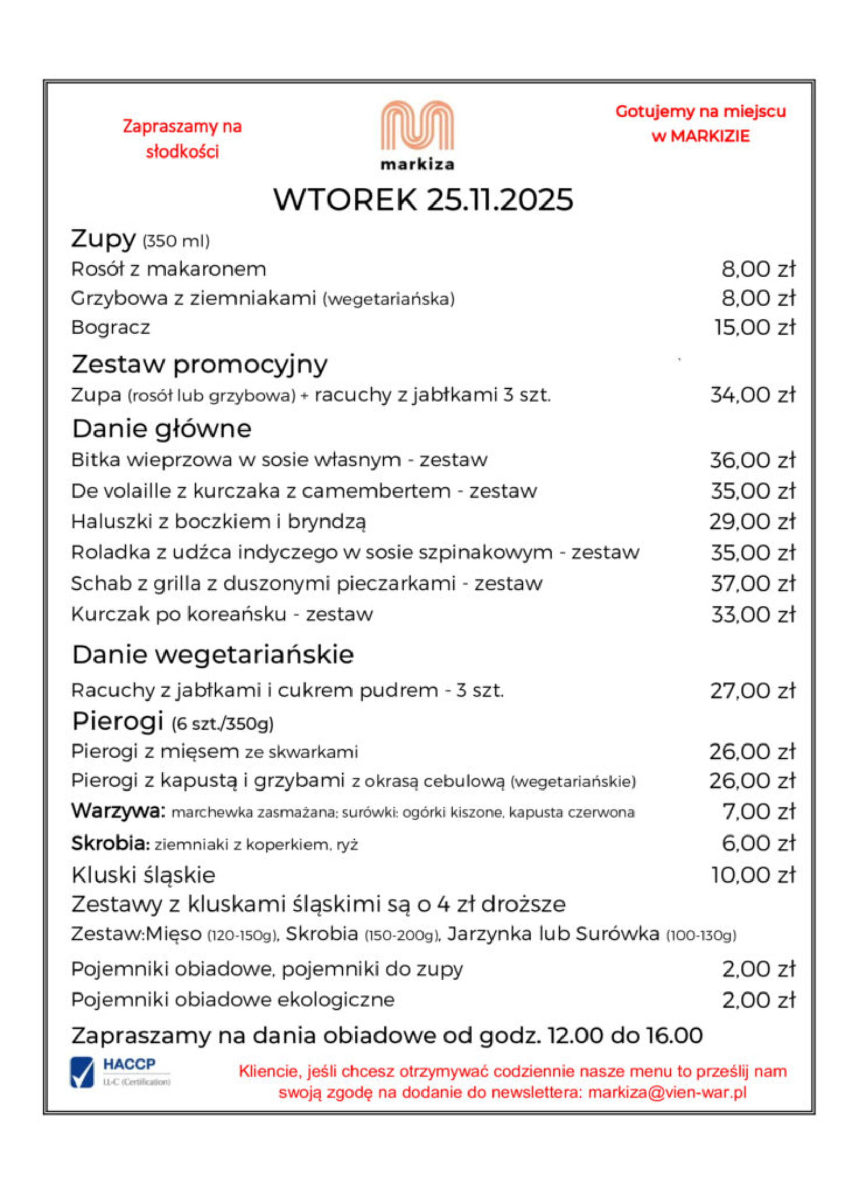 menu 25.11 markiza
