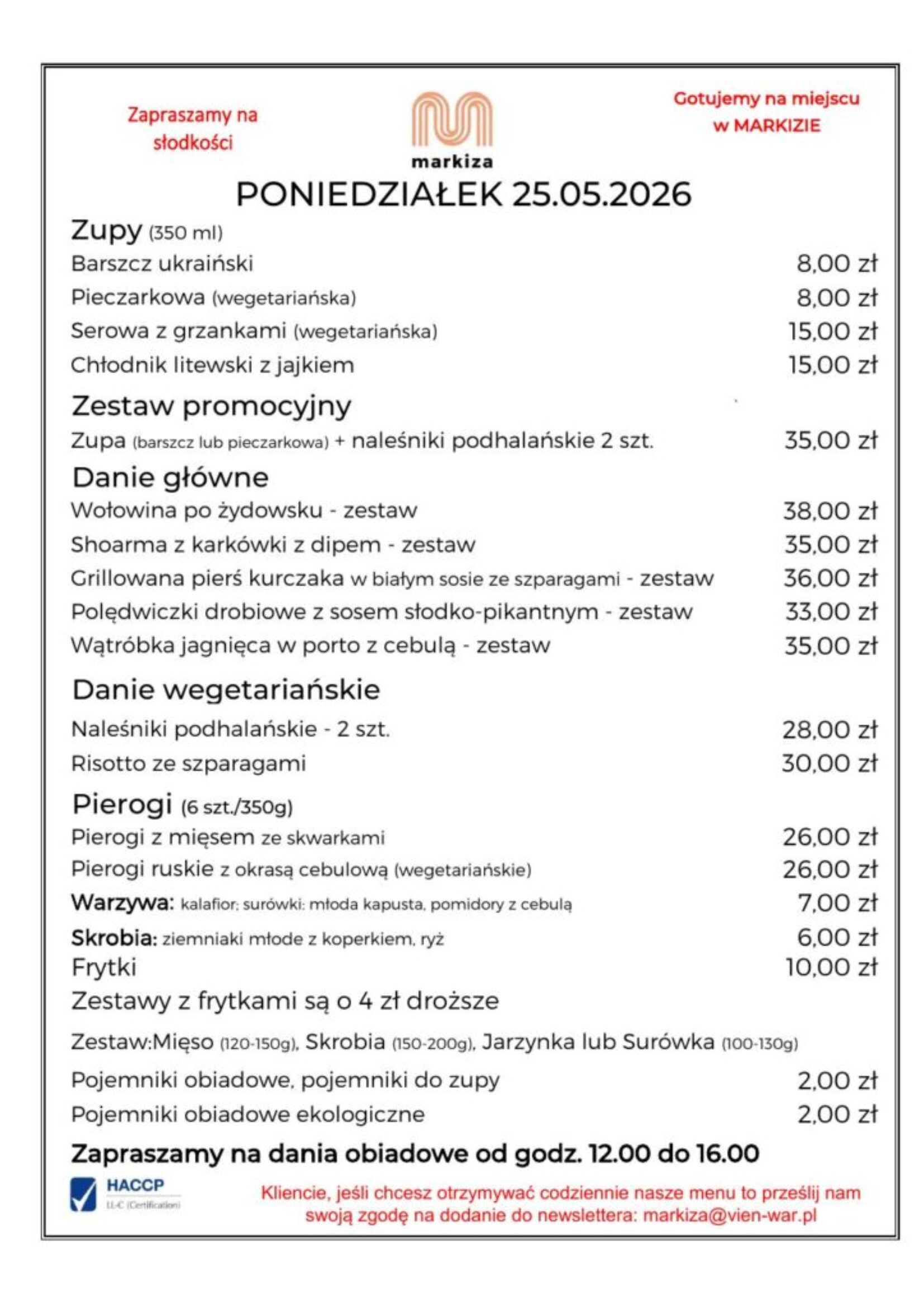 menu 25.05
