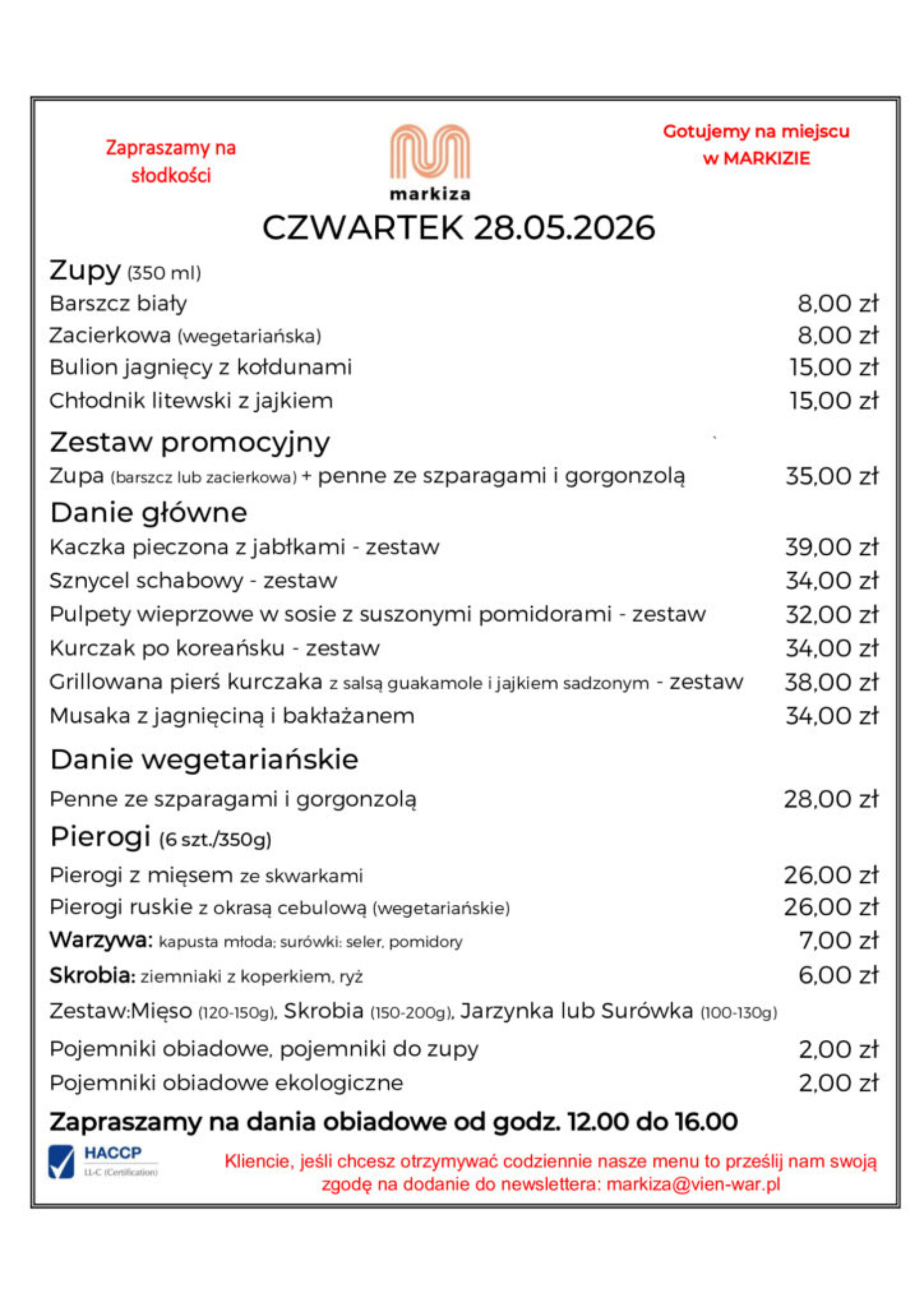 menu 28.05