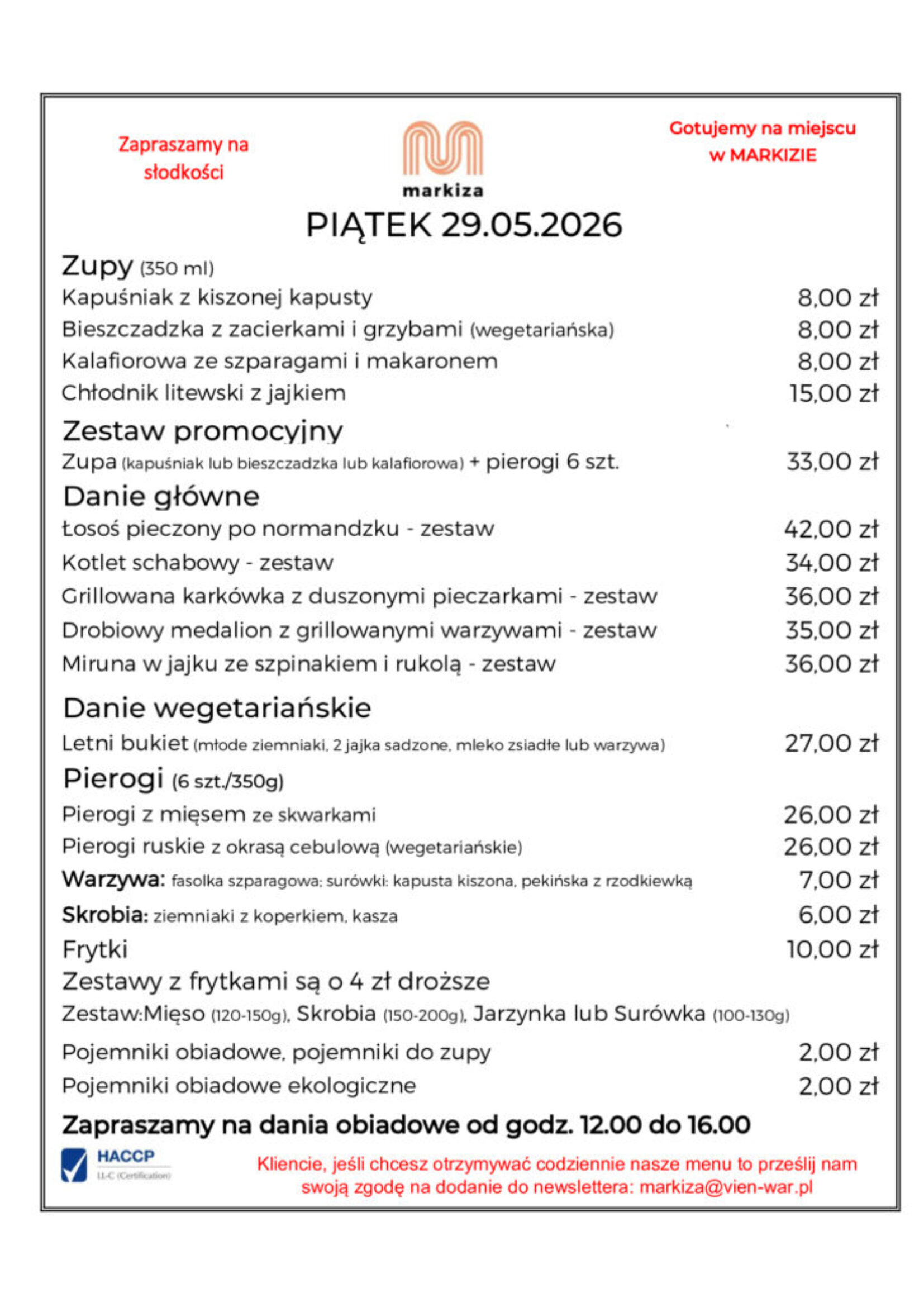 menu 29.05